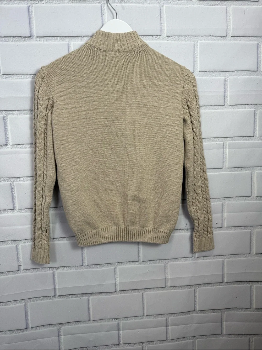 Gymboree Boys Cable Knit beige/tan Sweater – Size 12